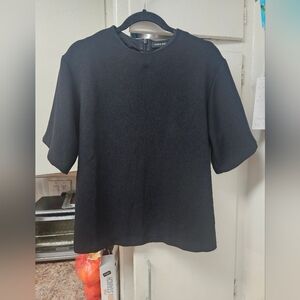 Anine Bing black Small S back zipper top blouse